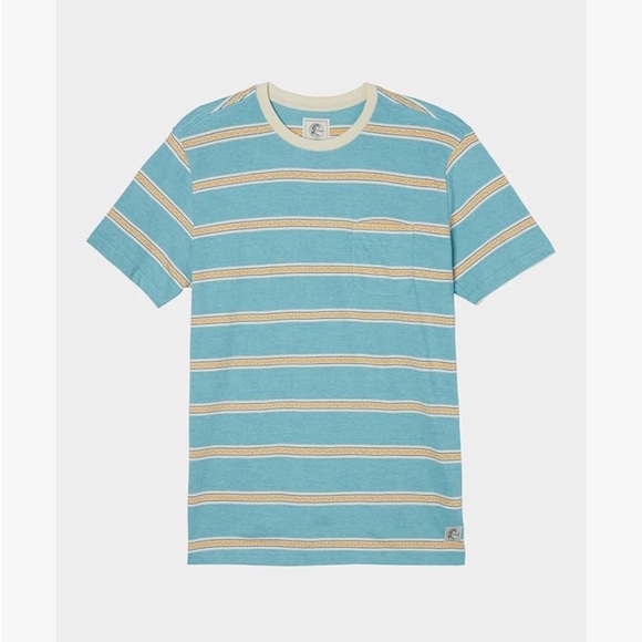 O'NEILL Brockton blue Men's Striped T-Shirt - Comfortable Graphic Tees For Men - Picture 2 of 10